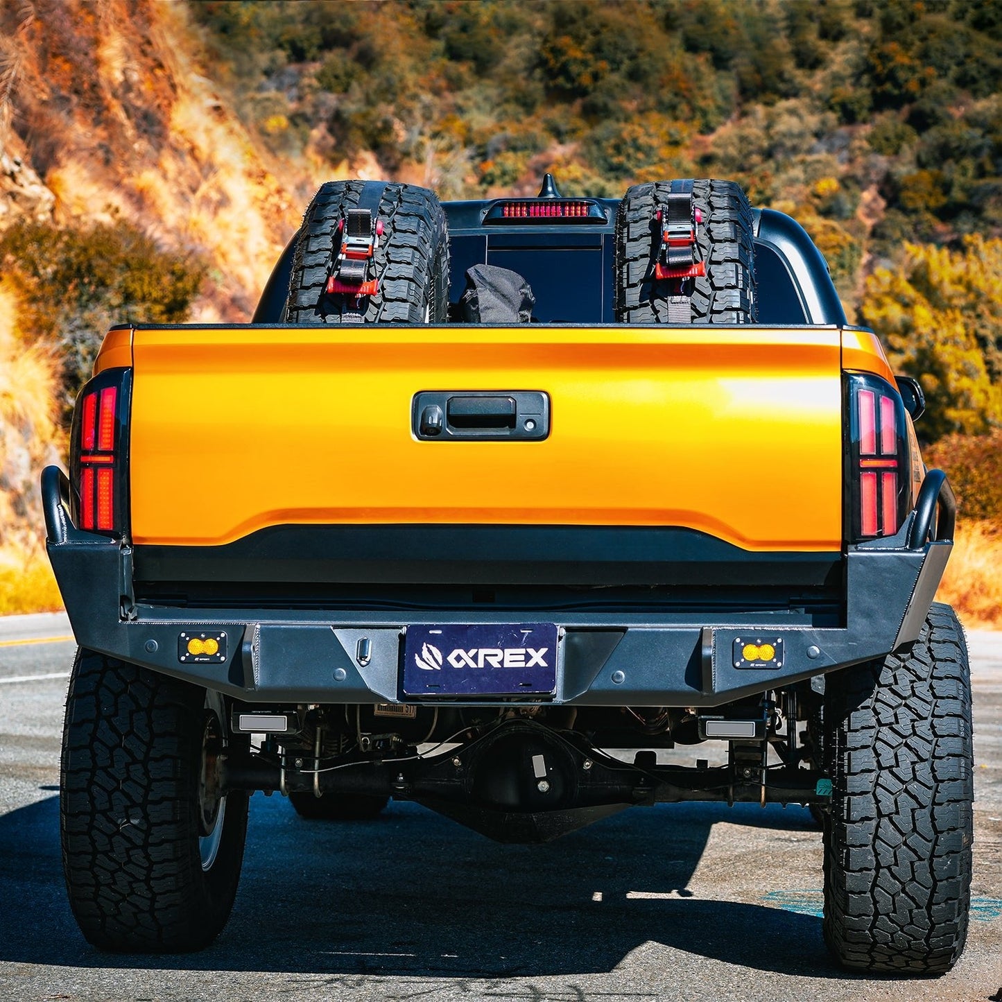 AlphaRex 16-23 Toyota Tacoma NOVA-Series Prismatic LED Tail Lights Alpha-Black