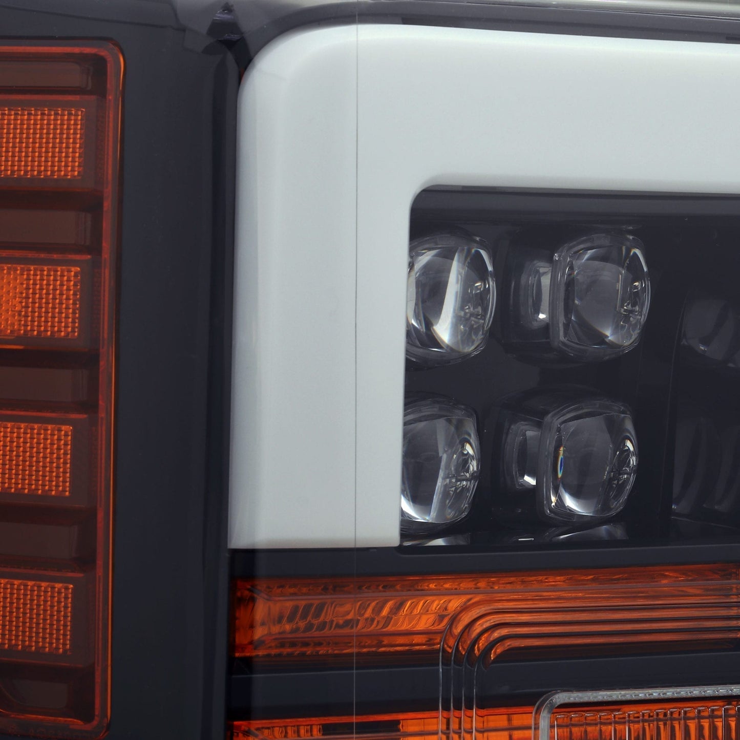 AlphaRex 17-19 Ford Super Duty NOVA-Series LED Projector Headlights Jet Black