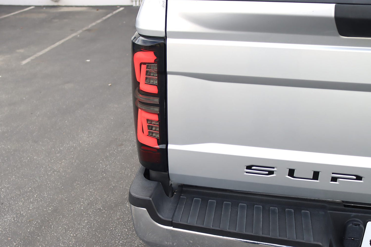 AlphaRex 17-19 Ford Super Duty PRO-Series LED Tail Lights Jet Black