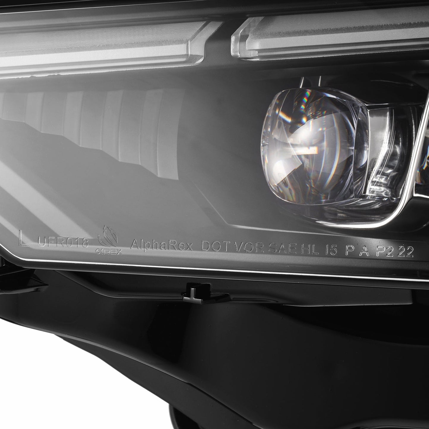 AlphaRex 18-23 Ford Mustang MK II NOVA-Series LED Projector Headlights Alpha-Black