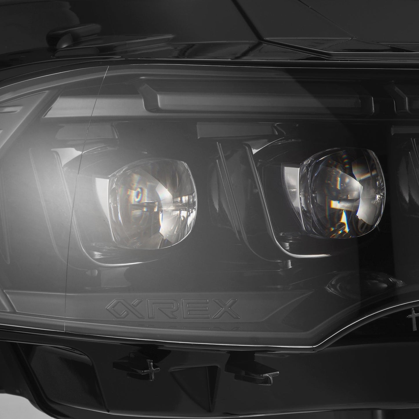 AlphaRex 18-23 Ford Mustang MK II NOVA-Series LED Projector Headlights Alpha-Black