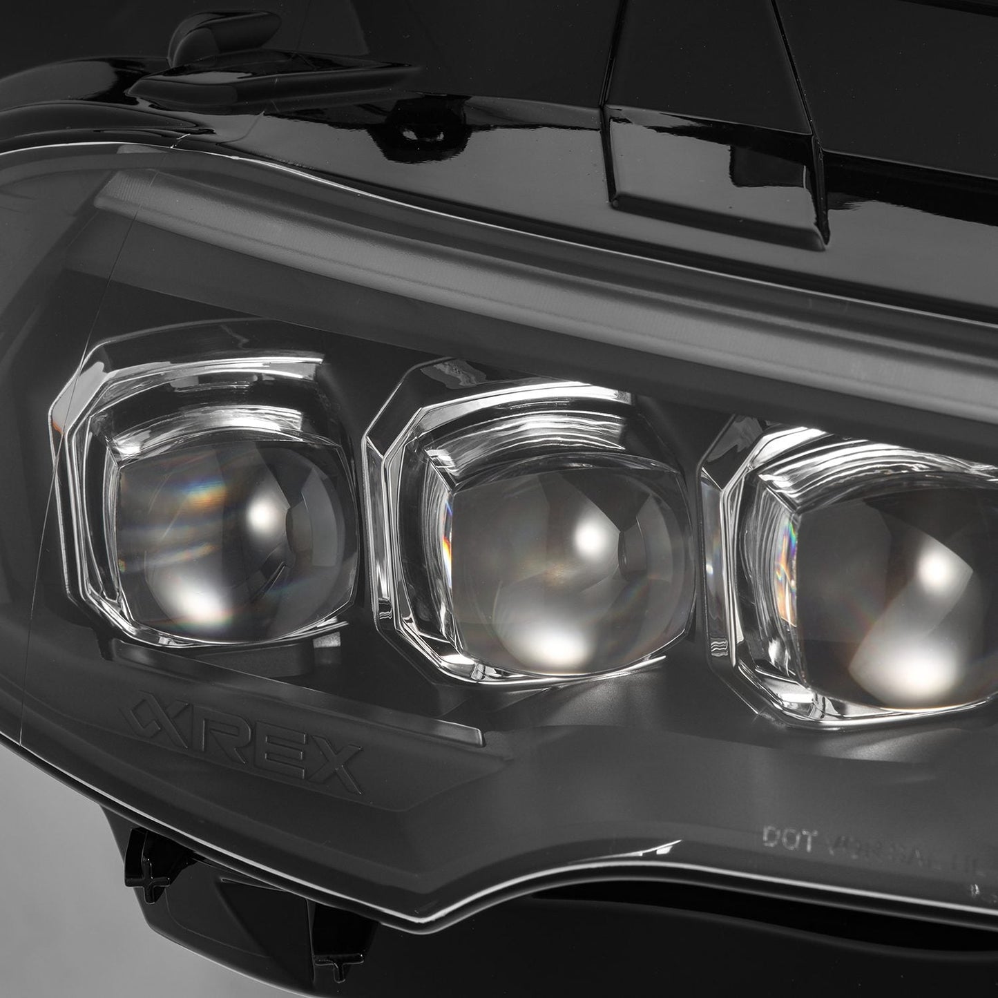 AlphaRex 18-23 Ford Mustang NOVA-Series LED Projector Headlights Black