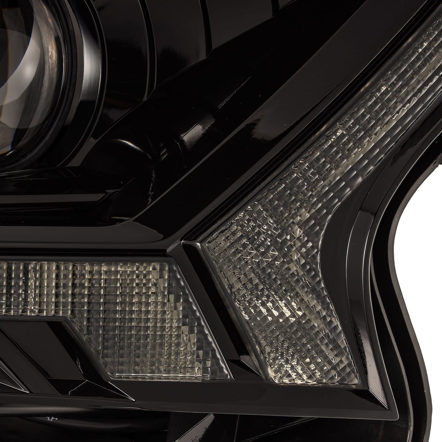 AlphaRex 19-23 Ford Ranger LUXX-Series LED Projector Headlights Alpha-Black