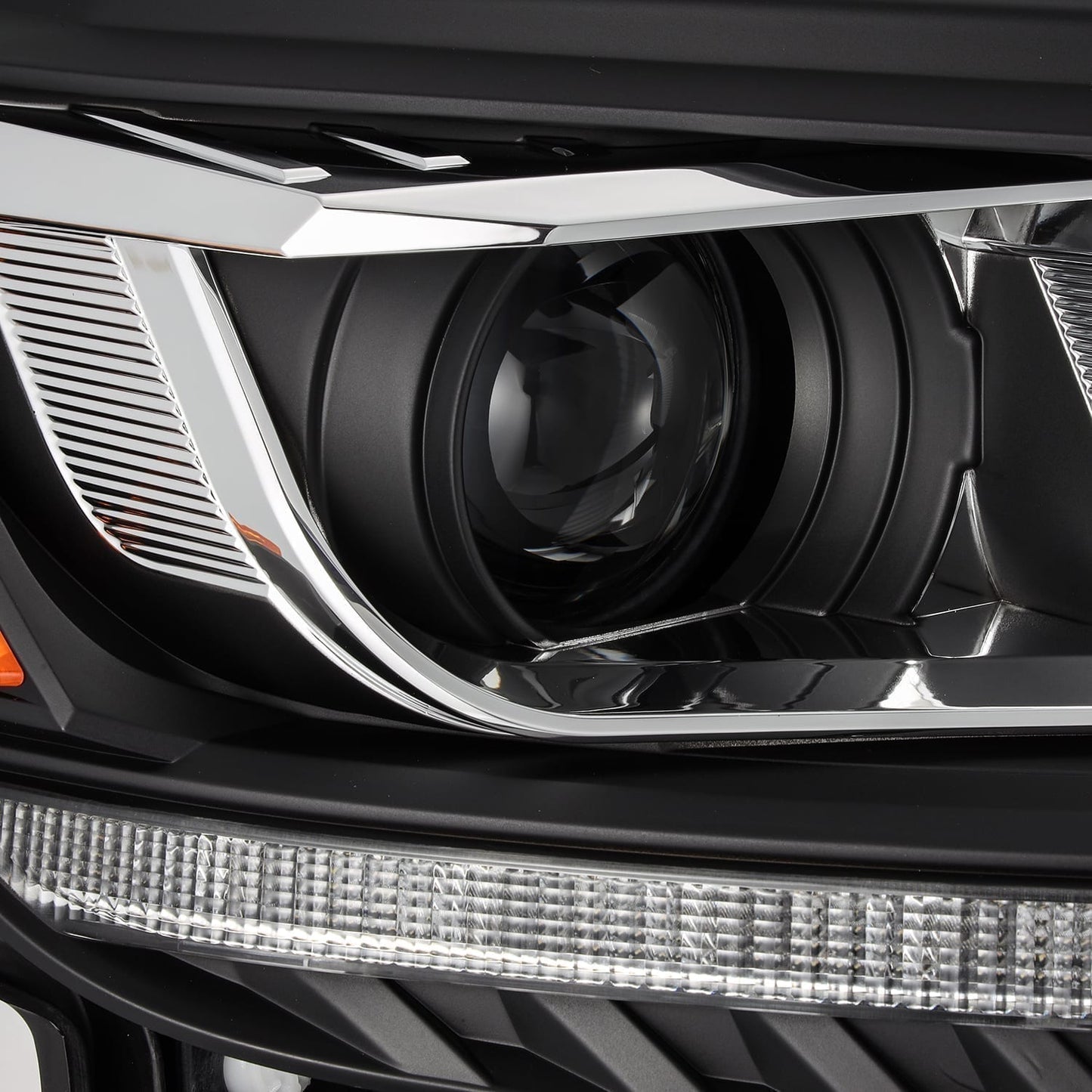 AlphaRex 19-23 Ford Ranger LUXX-Series LED Projector Headlights Black