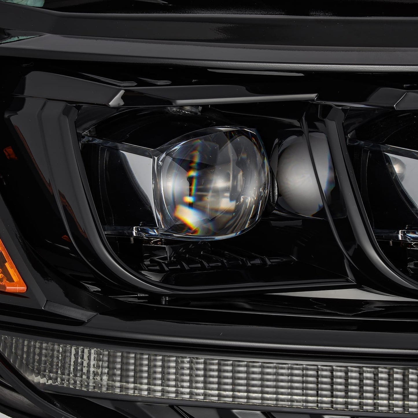 AlphaRex 19-23 Ford Ranger NOVA-Series LED Projector Headlights Alpha-Black