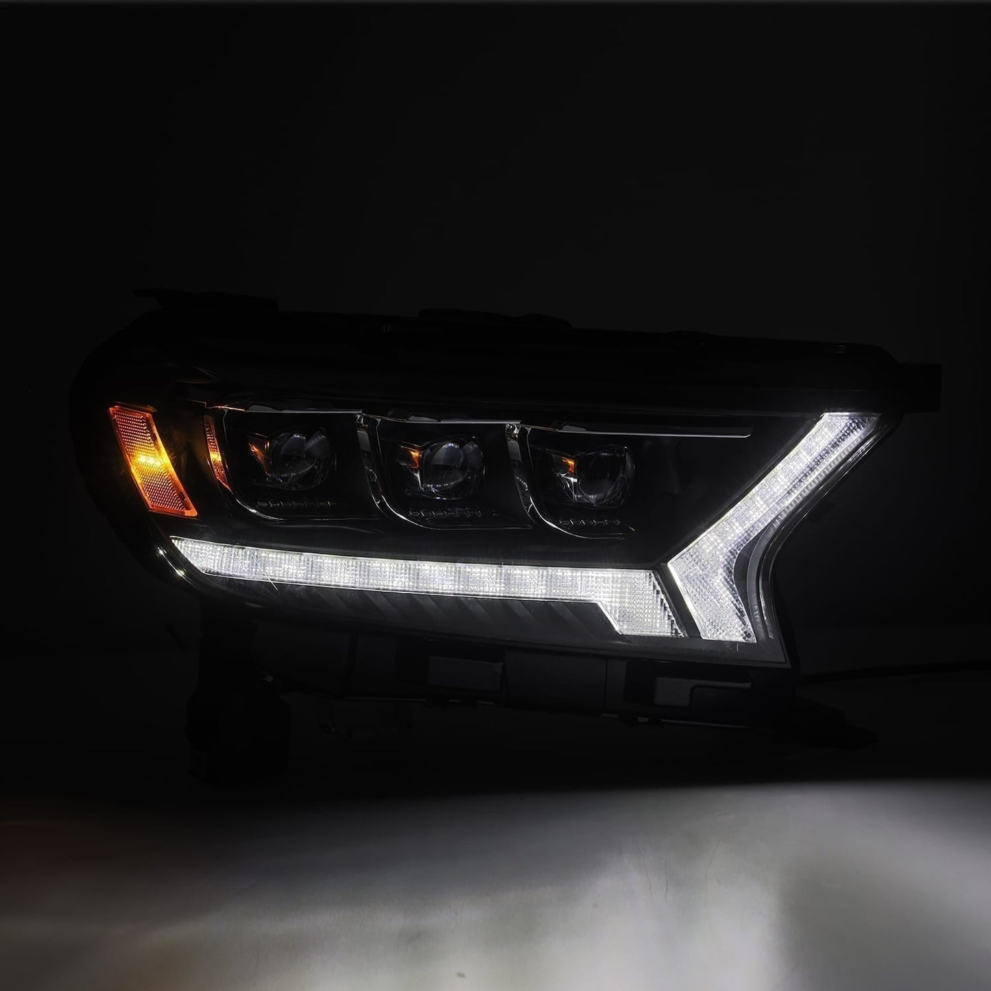 AlphaRex 19-23 Ford Ranger NOVA-Series LED Projector Headlights Alpha-Black