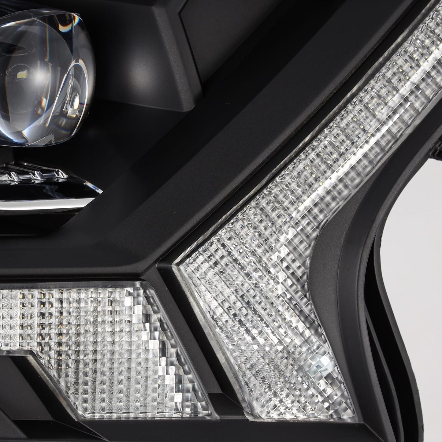AlphaRex 19-23 Ford Ranger NOVA-Series LED Projector Headlights Black
