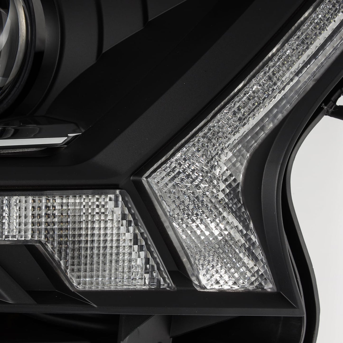 AlphaRex 19-23 Ford Ranger PRO-Series Halogen Projector Headlights Black