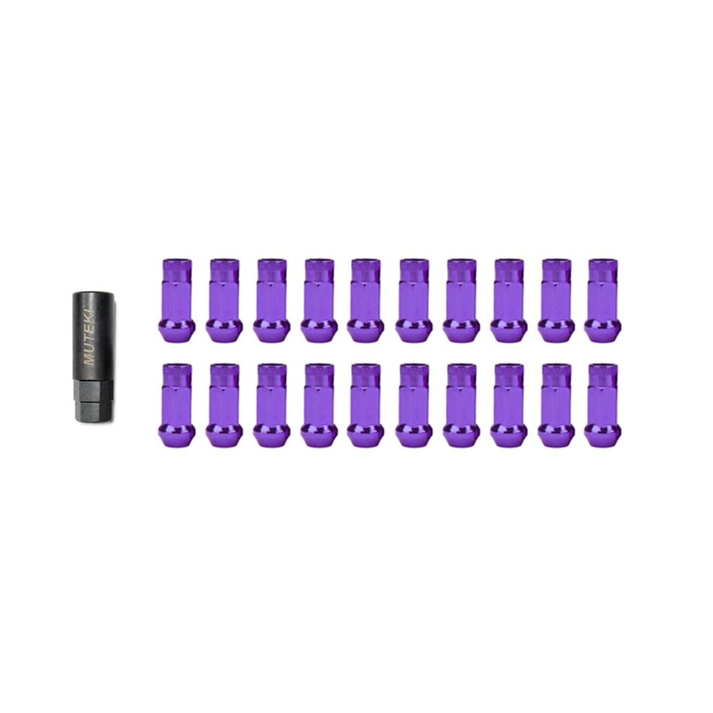 Wheel Mate Muteki SR48 Open End Lug Nuts - Purple 12x1.25 48mm for 09+ Nissan 370Z (whm32905L)