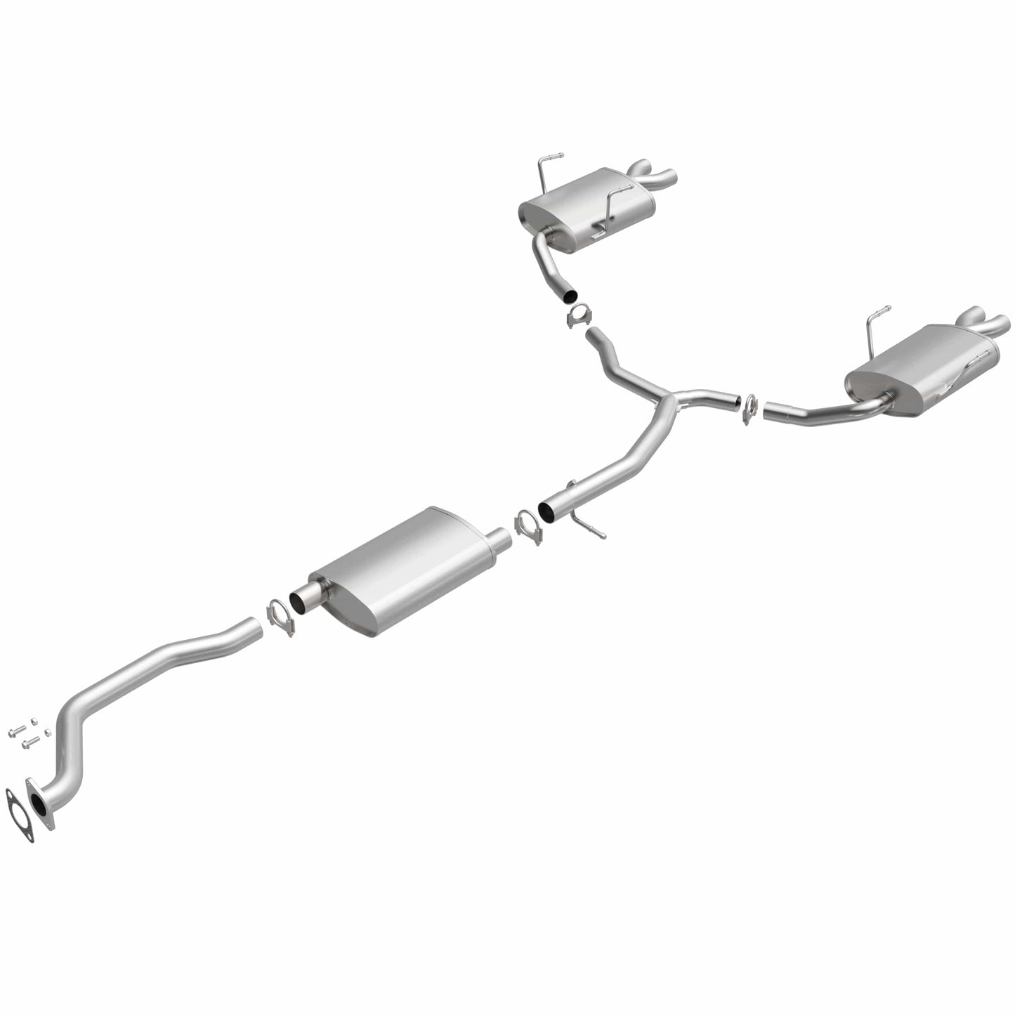 BRExhaust 2009-2012 GMC Acadia 3.6L Direct-Fit Replacement Exhaust System
