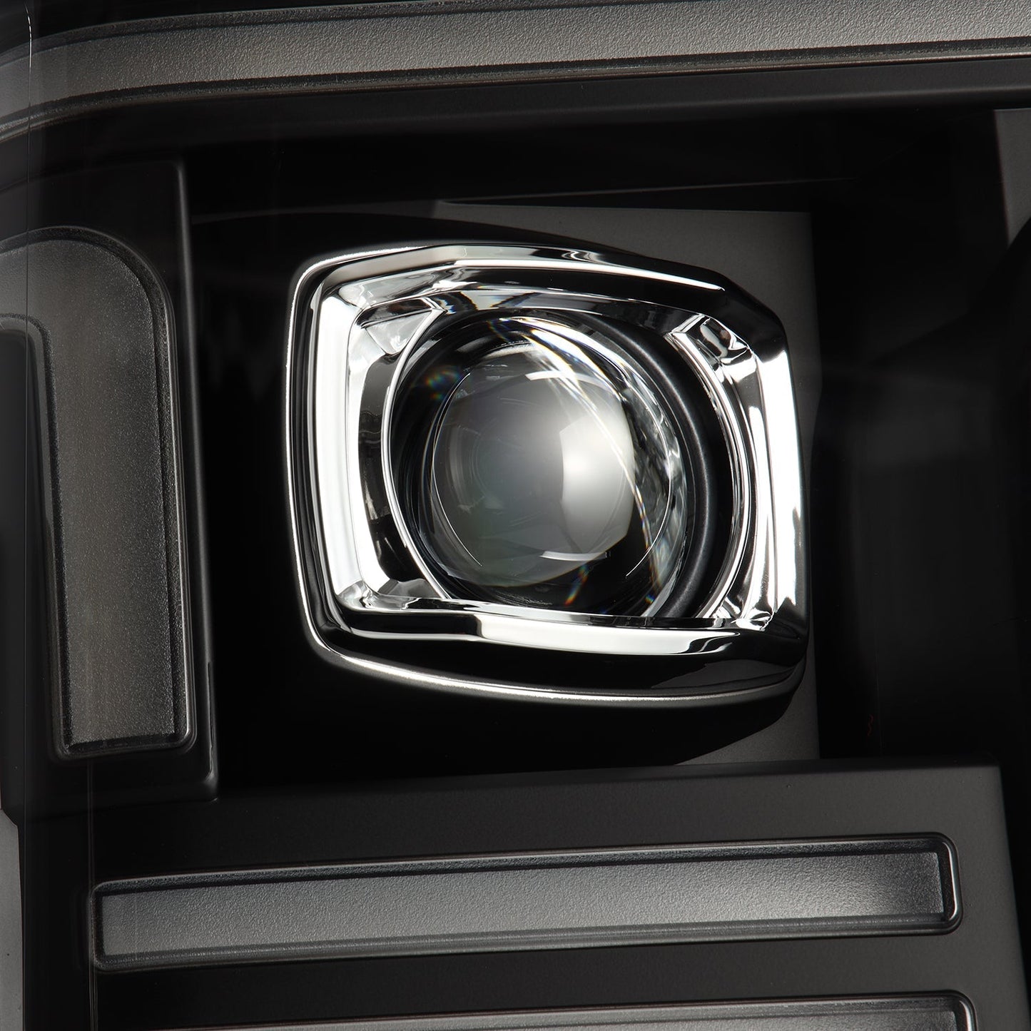 AlphaRex 20-22 Ford Super Duty PRO-Series Halogen Projector Headlights Black