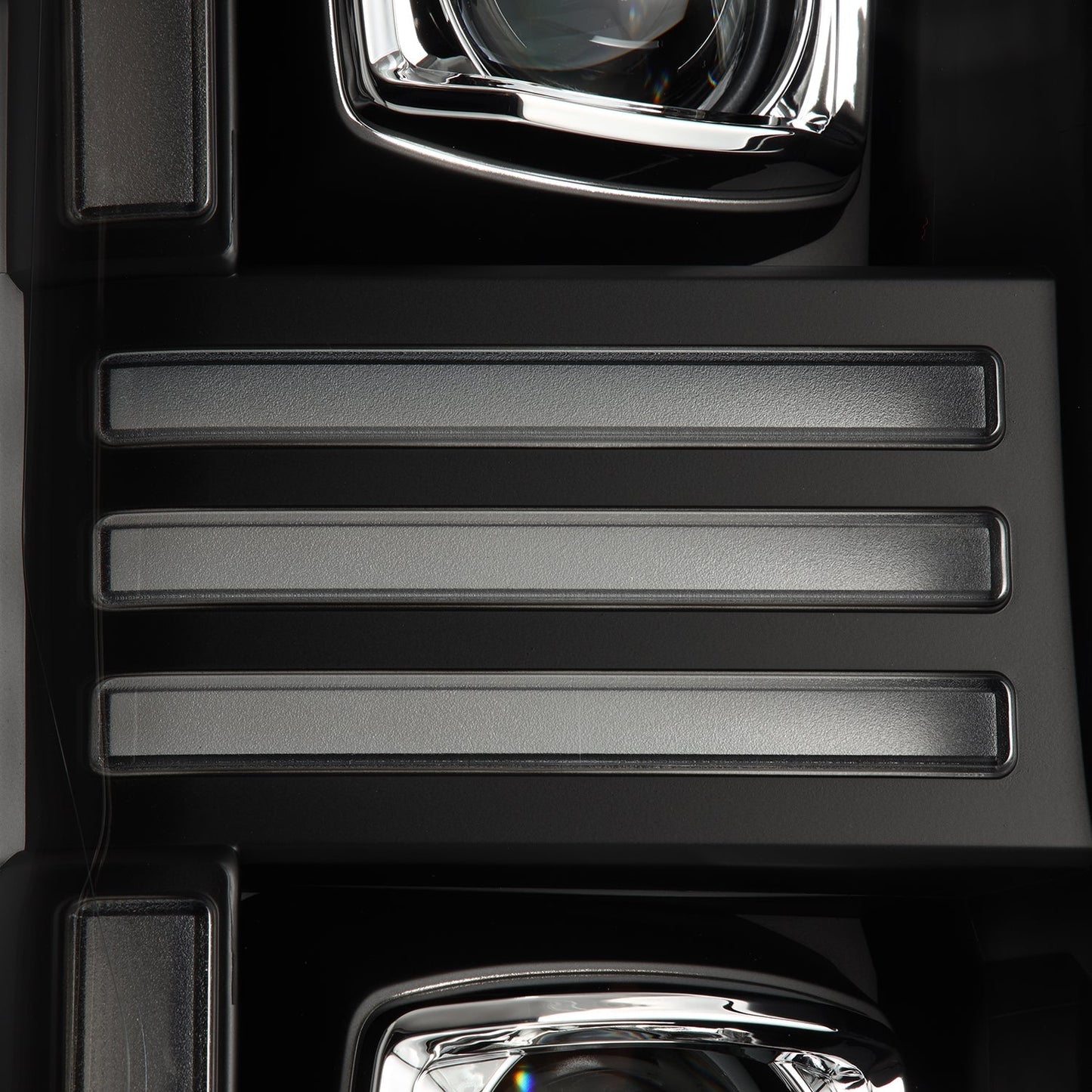 AlphaRex 20-22 Ford Super Duty PRO-Series Halogen Projector Headlights Black