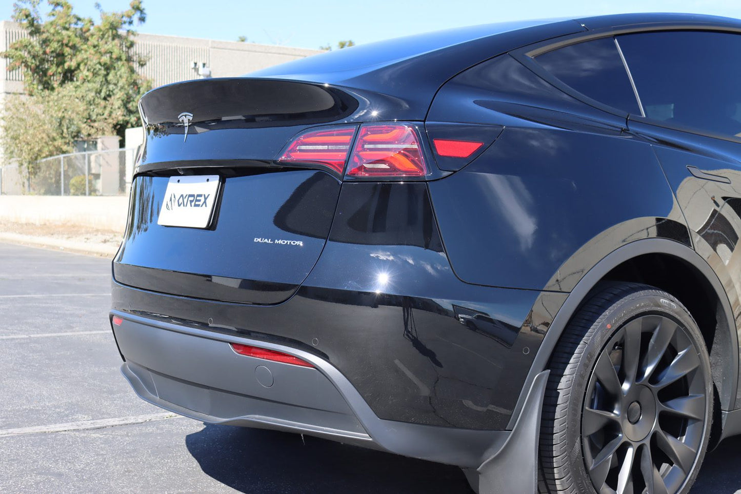 AlphaRex 20-24 Tesla Model Y / 22-23 Model 3 (With Stock Amber Turn Signal) PRO-Series LED Tail Lights Red Smoke