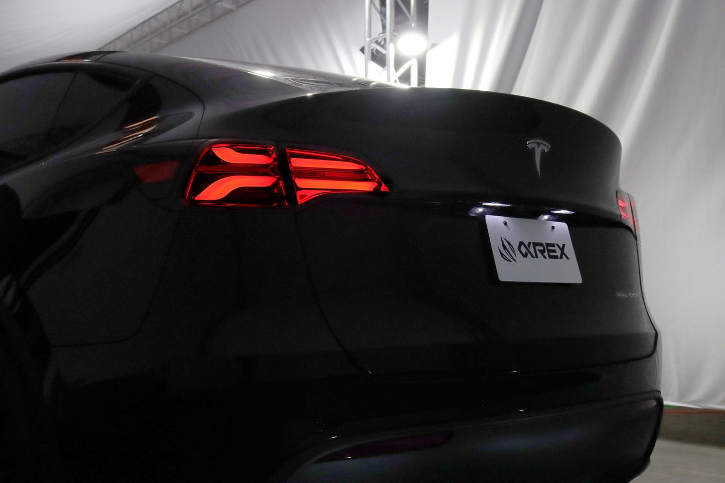 AlphaRex 20-24 Tesla Model Y / 22-23 Model 3 (With Stock Amber Turn Signal) PRO-Series LED Tail Lights Red Smoke