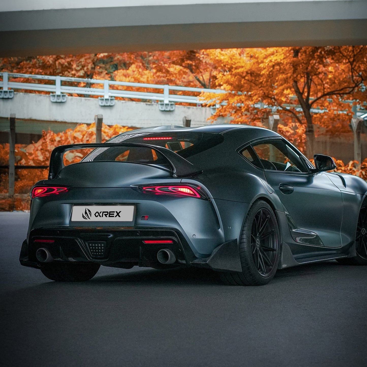 AlphaRex 20-25 Toyota Supra FT-1 Style LUXX-Series LED Tail Lights - Alpha Black