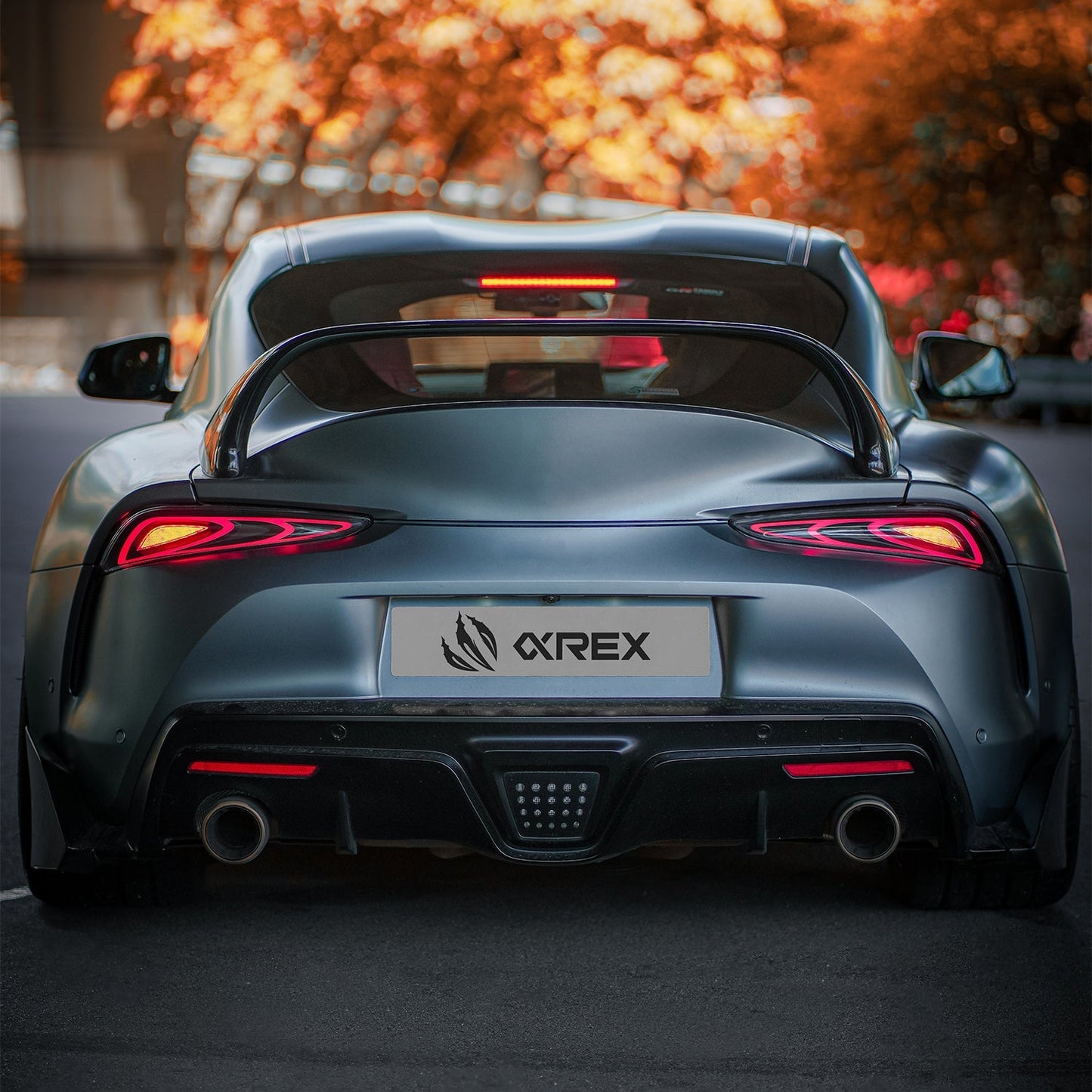 AlphaRex 20-25 Toyota Supra FT-1 Style LUXX-Series LED Tail Lights - Alpha Black