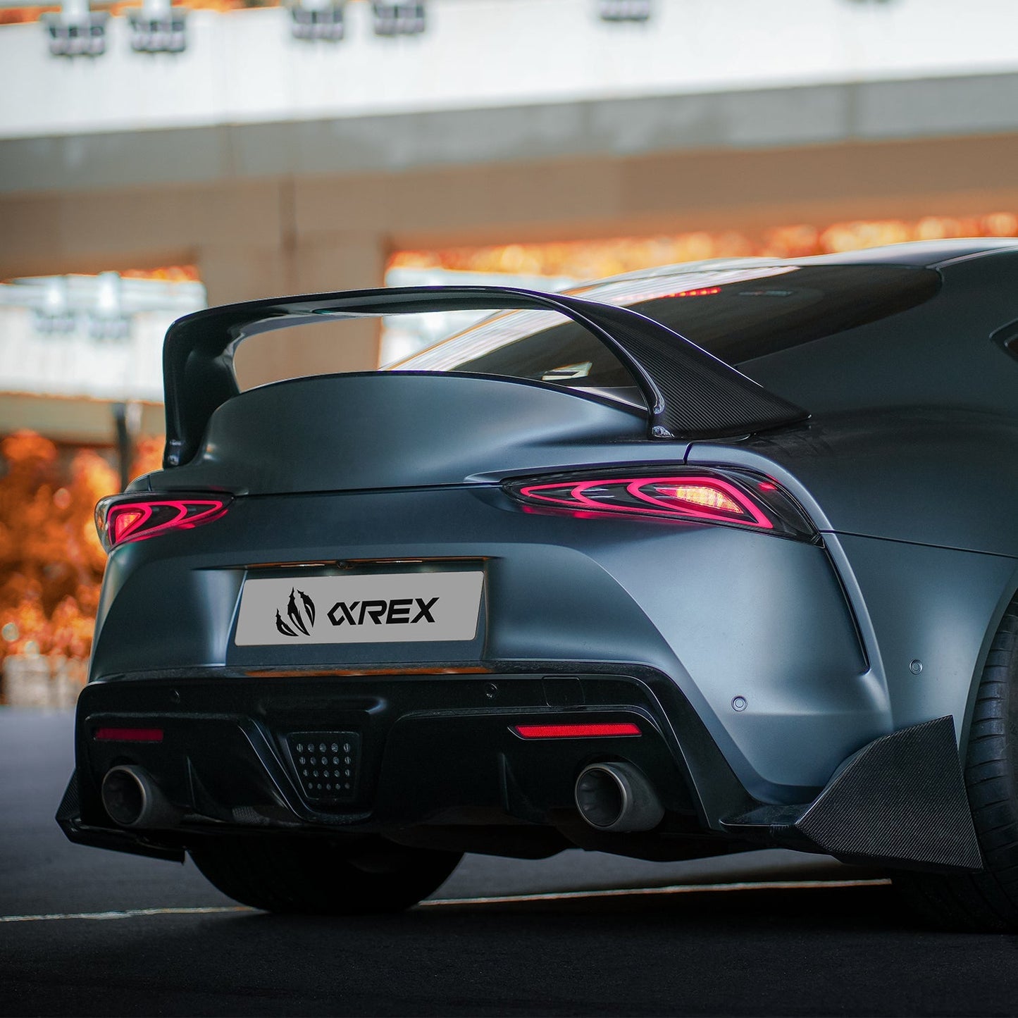 AlphaRex 20-25 Toyota Supra FT-1 Style LUXX-Series LED Tail Lights - Alpha Black