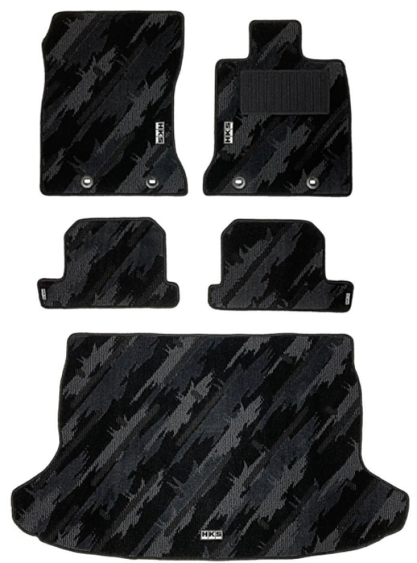 HKS Floor Mat (Monotone Oil Color - 5 Piece Set) - Toyota GR86 ZN8 / Subaru BRZ ZD8 LHD 2022+