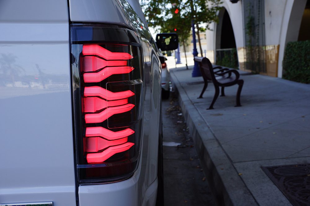 AlphaRex 21-23 Ford F150 LUXX-Series LED Tail Lights Alpha-Black