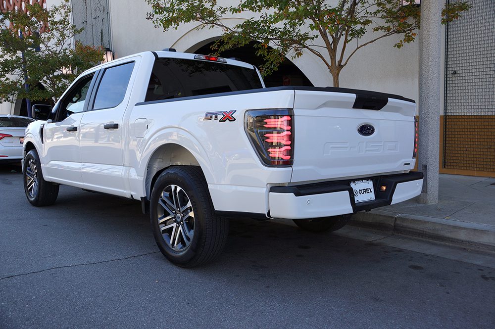 AlphaRex 21-23 Ford F150 LUXX-Series LED Tail Lights Black