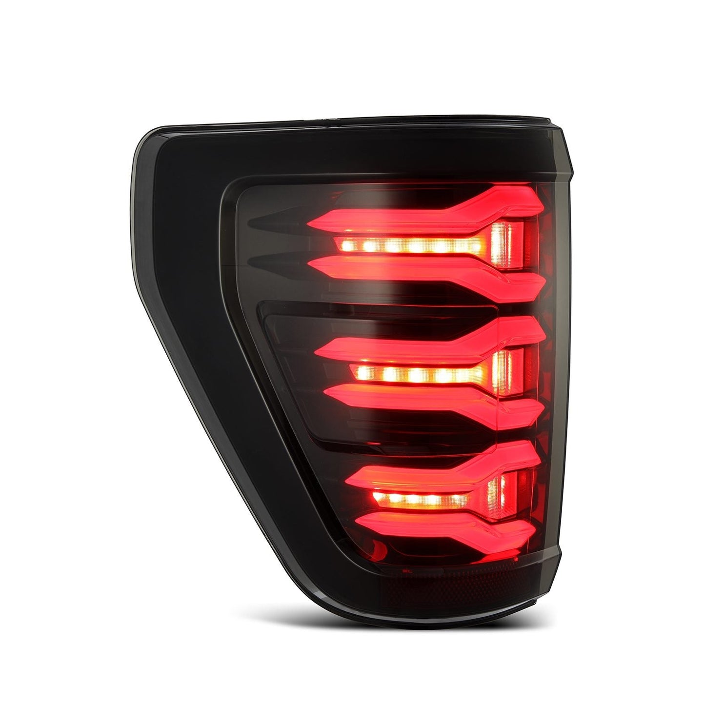 AlphaRex 21-23 Ford F150/F150 Raptor LUXX-Series LED Tail Lights Black-Red