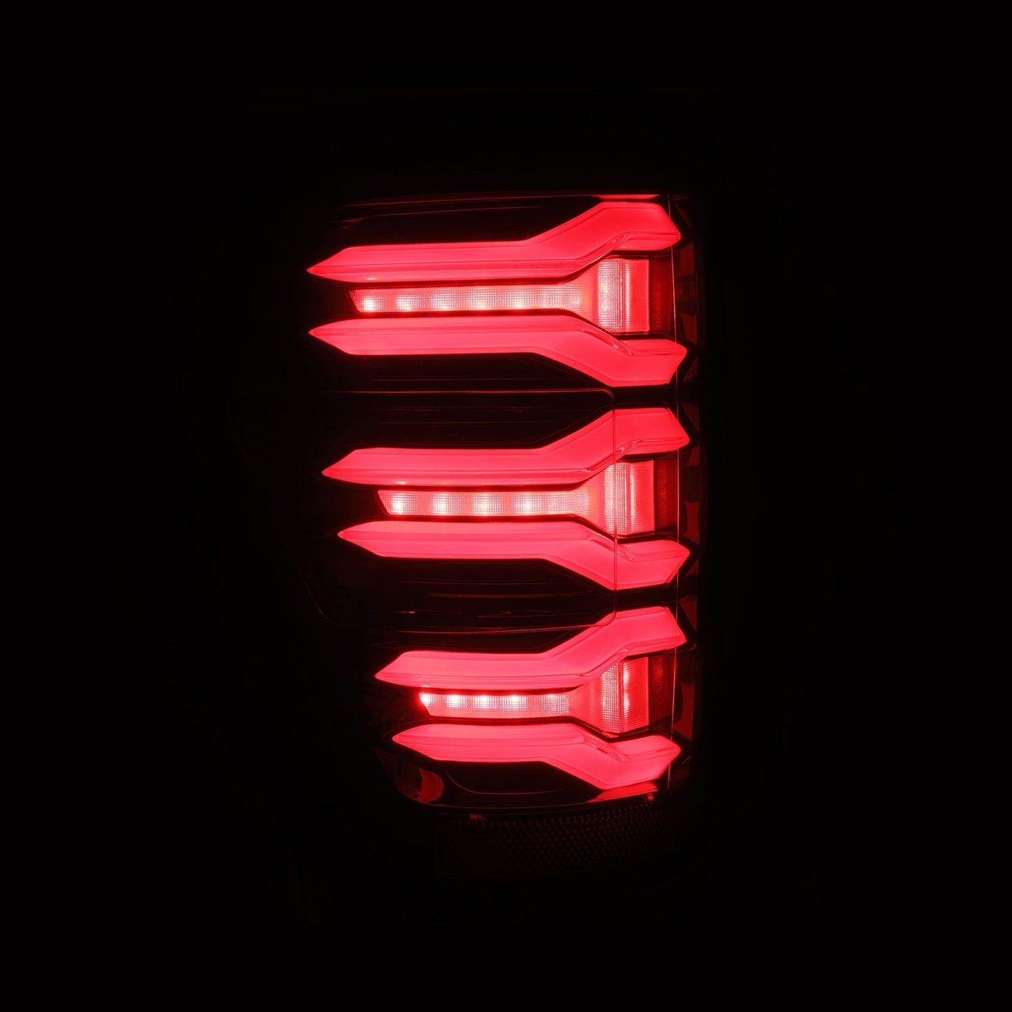 AlphaRex 21-23 Ford F150/F150 Raptor LUXX-Series LED Tail Lights Black-Red