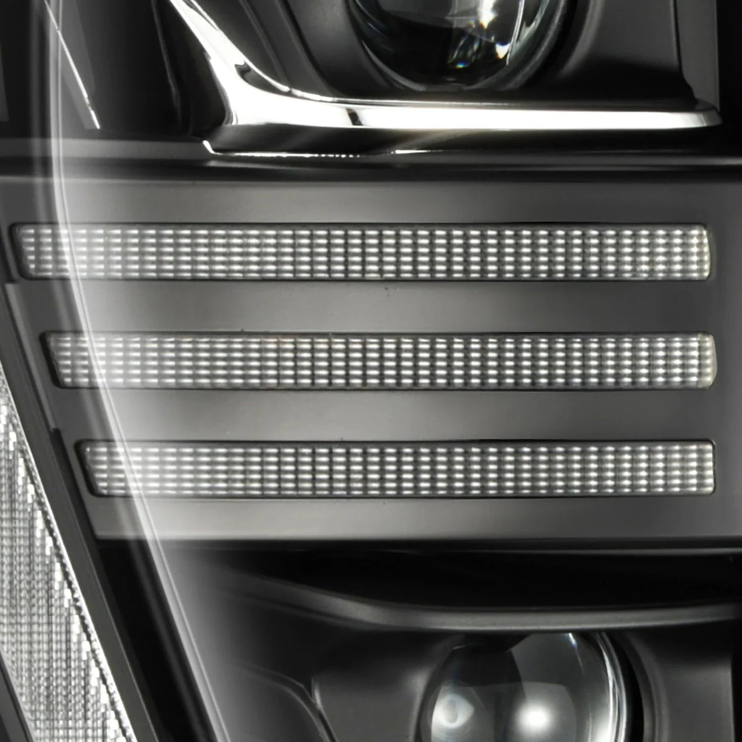 AlphaRex 21-23 Ford F150 PRO-Series Halogen Projector Headlights Black
