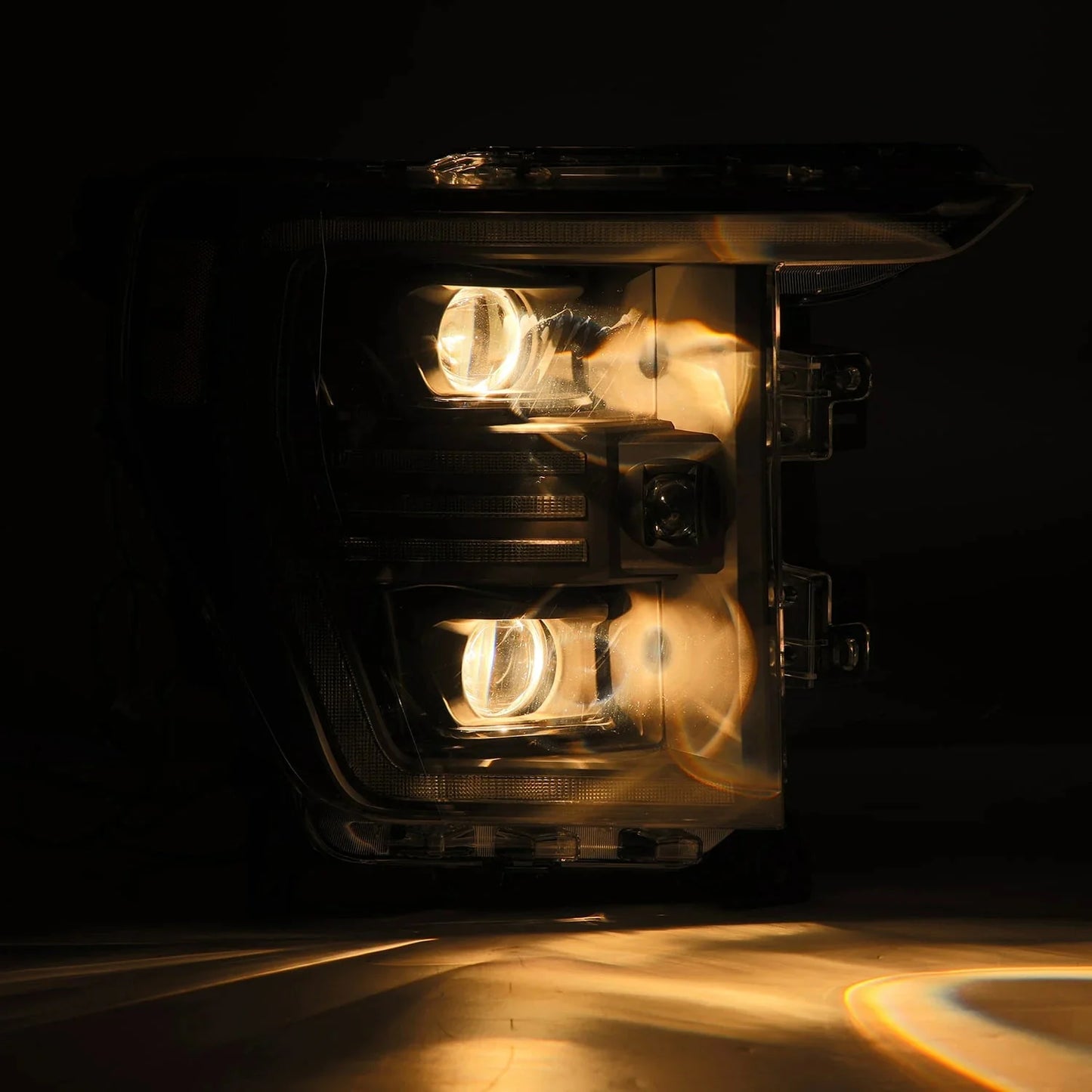 AlphaRex 21-23 Ford F150 PRO-Series Halogen Projector Headlights Black