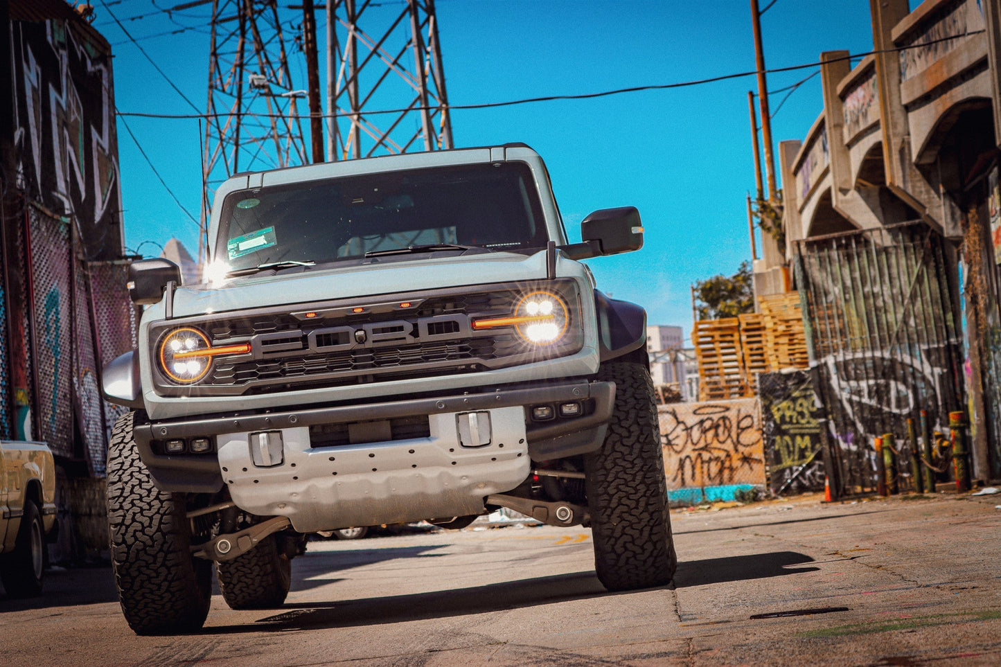 AlphaRex 21-25 Ford Bronco / 22-25 Bronco Raptor NOVA-Series LED Projector Headlights Black