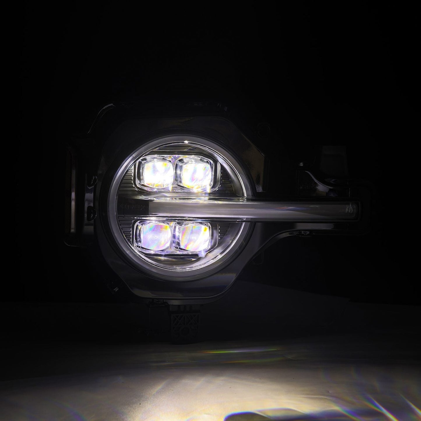 AlphaRex 21-25 Ford Bronco / 22-25 Bronco Raptor NOVA-Series LED Projector Headlights Black