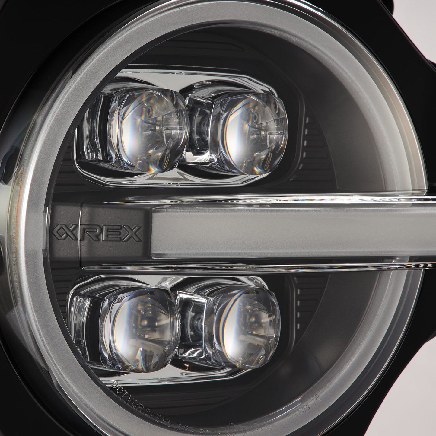 AlphaRex 21-25 Ford Bronco / 22-25 Bronco Raptor NOVA-Series LED Projector Headlights Black