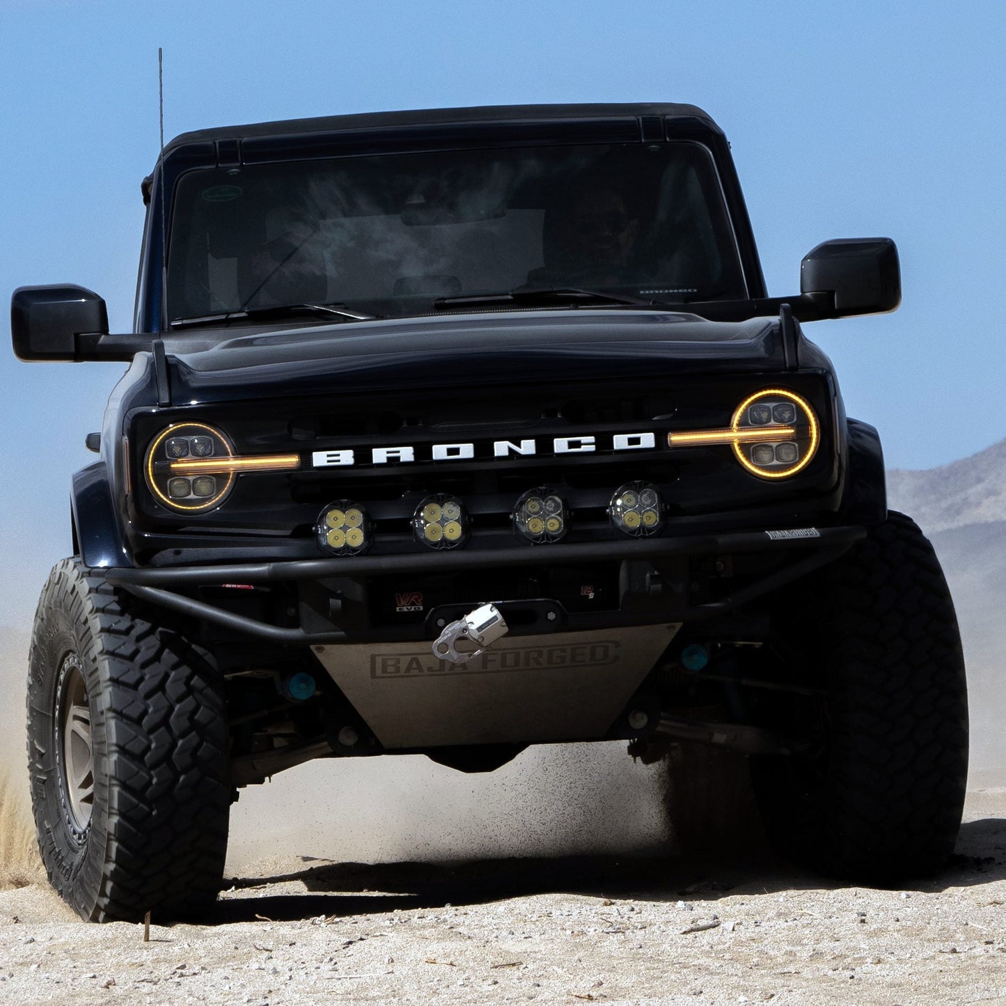 AlphaRex 21-25 Ford Bronco / 22-25 Bronco Raptor NOVA-Series LED Projector Headlights Black