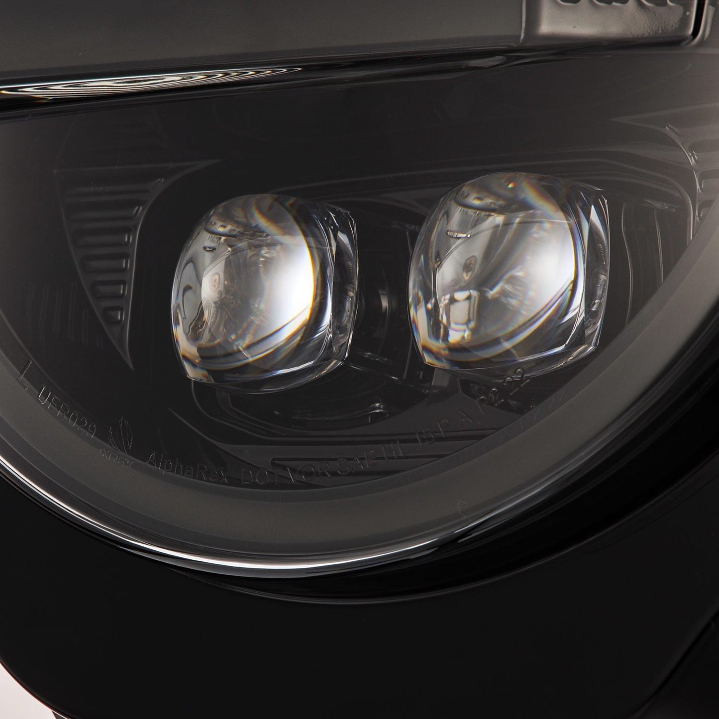 AlphaRex 21-25 Ford Bronco / 22-25 Ford Bronco Raptor NOVA-Series LED Projector Headlights Alpha-black