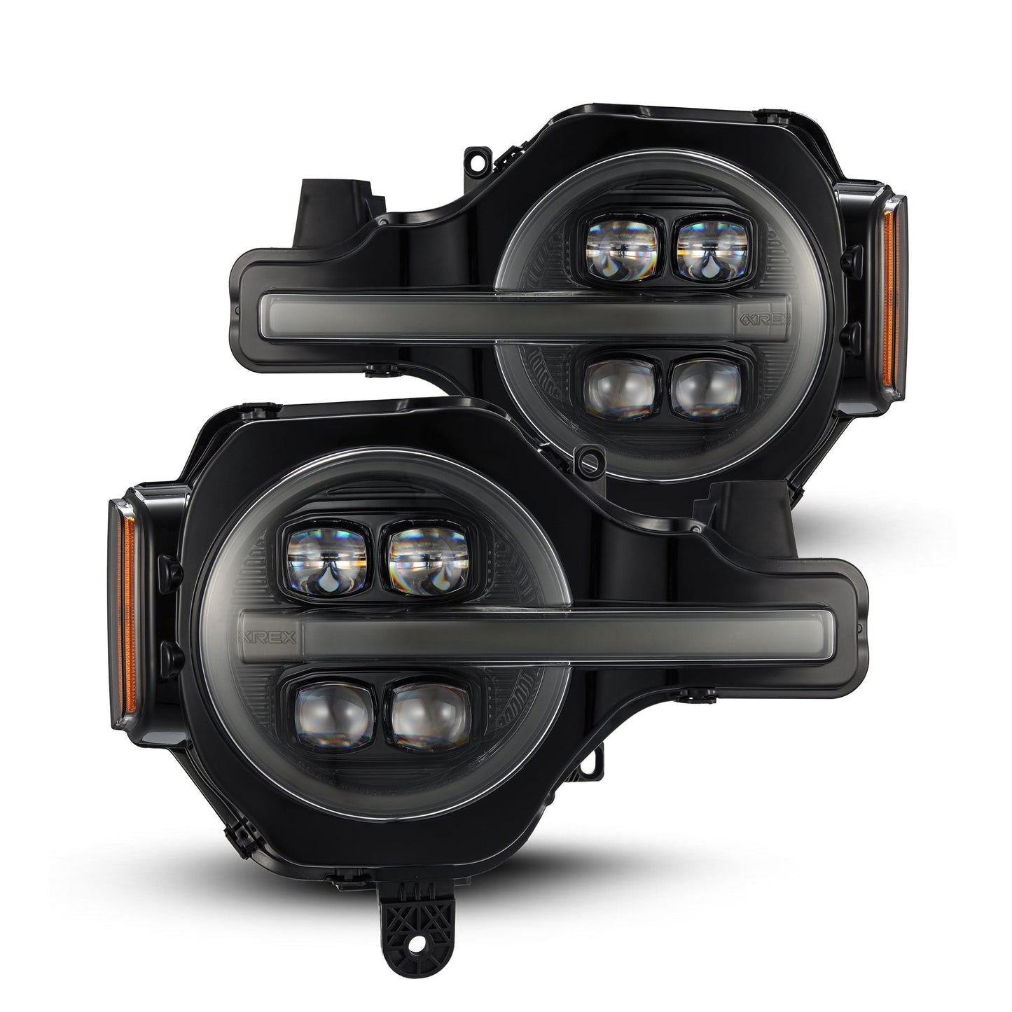 AlphaRex 21-25 Ford Bronco / 22-25 Ford Bronco Raptor NOVA-Series LED Projector Headlights Alpha-black