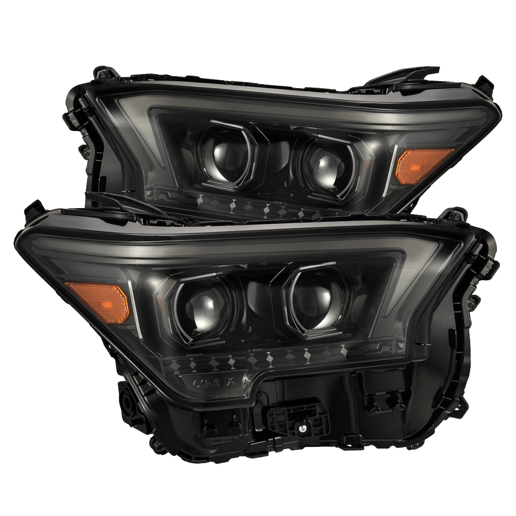 AlphaRex 24-25 Toyota Tacoma / 25-up 4Runner OG-Style LUXX-Series LED Projector Headlights Alpha-Black