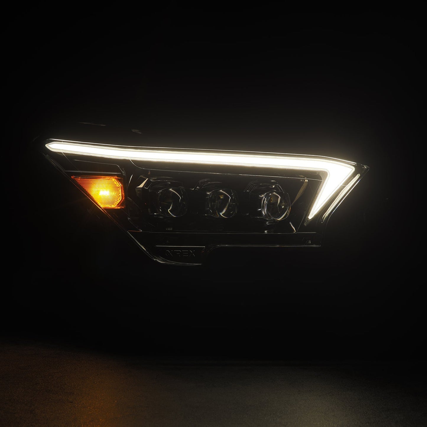AlphaRex 24-25 Toyota Tacoma / 25-up 4Runner OG-Style NOVA-Series LED Projector Headlights Alpha-Black