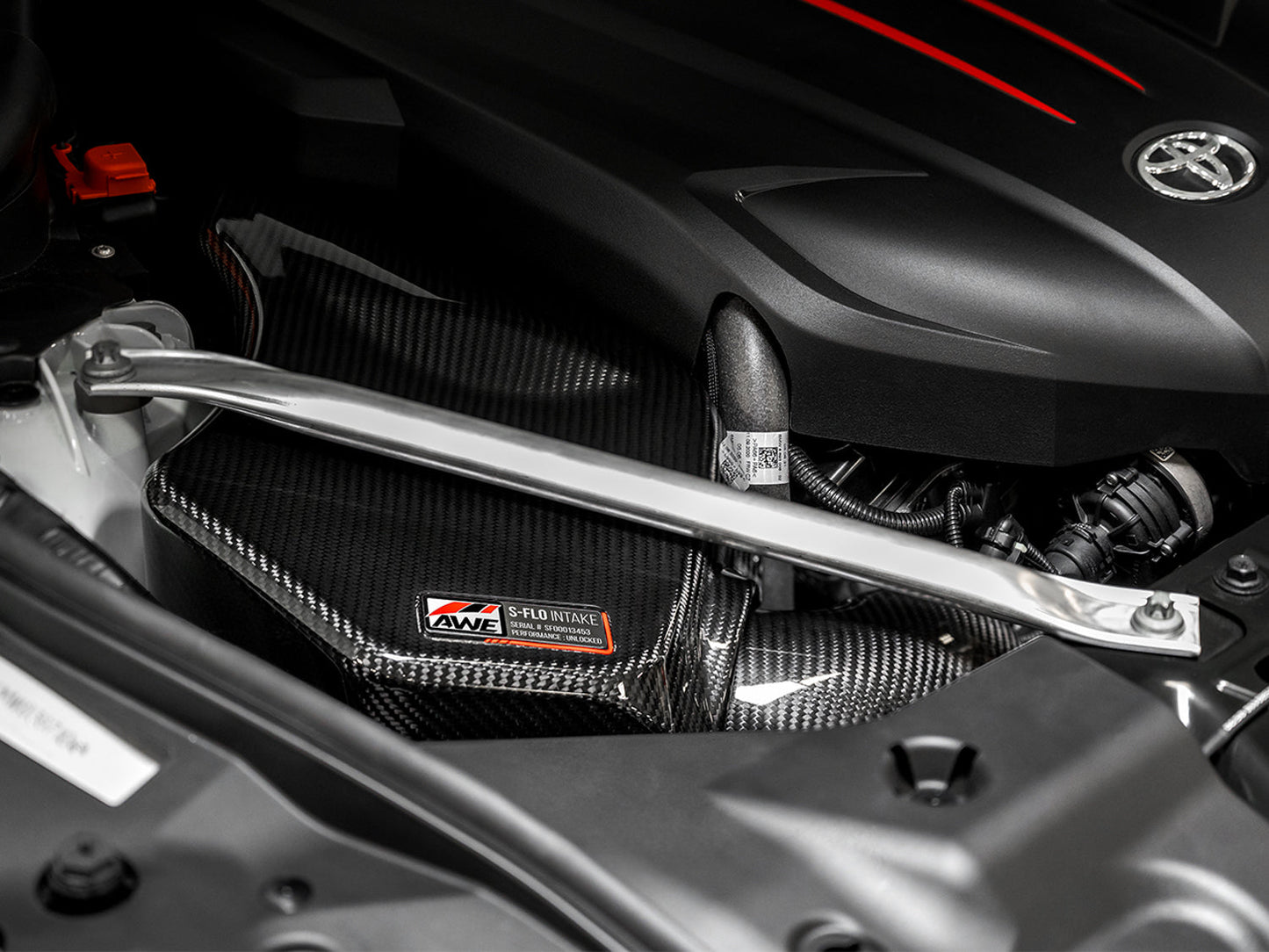 AWE Tuning S-FLO Carbon Intake Lid for 2020+ GR Supra (2660-15019)