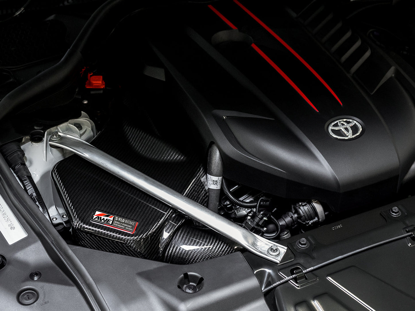 AWE Tuning S-FLO Carbon Intake Lid for 2020+ GR Supra (2660-15019)
