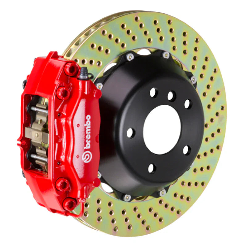 Brembo Rear BBK 4 Piston Cast - Drilled Rotors | 2023+ Toyota GR Corolla (2P1.8062A2)