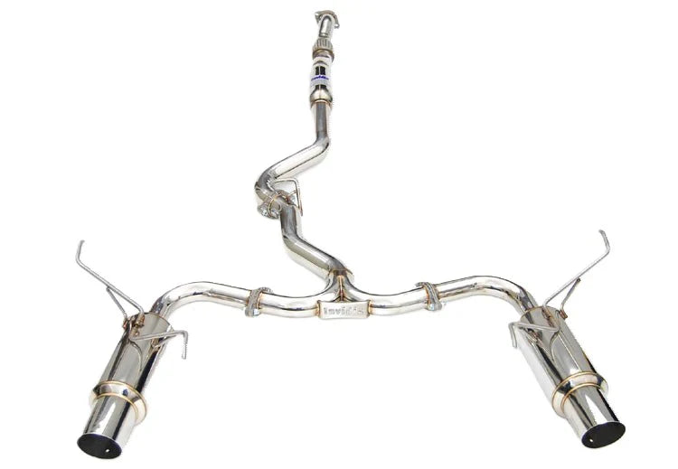 Invidia N1 Twin Outlet Single Layer Tip SS Cat-Back Exhaust | 2015-2021 Subaru WRX/STI Sedan (HS15STIGTP)