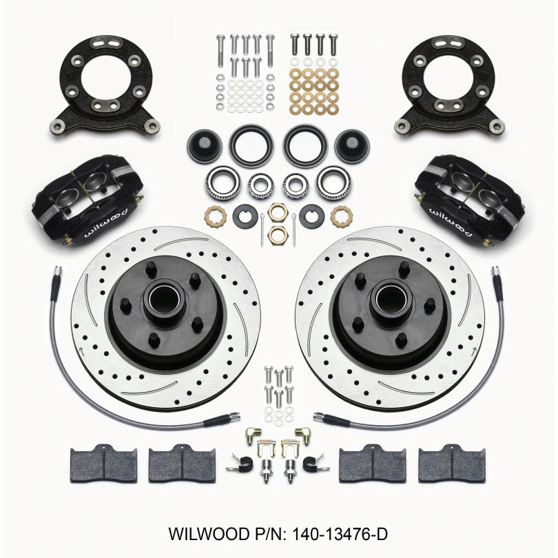 Wilwood Front Disc Brake Kit 65- 69 Mustang Drilled