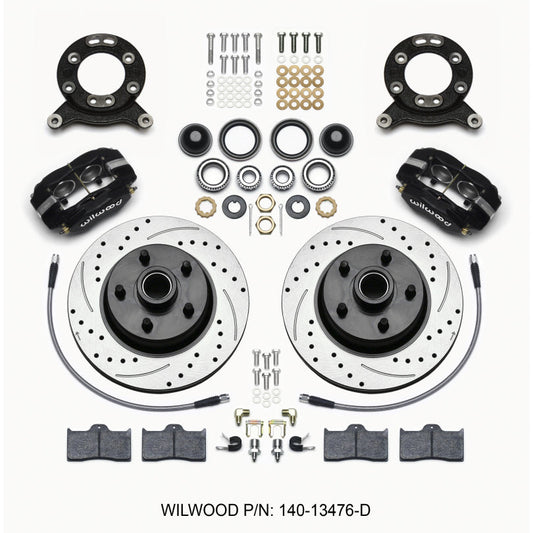 Wilwood Front Disc Brake Kit 65- 69 Mustang Drilled