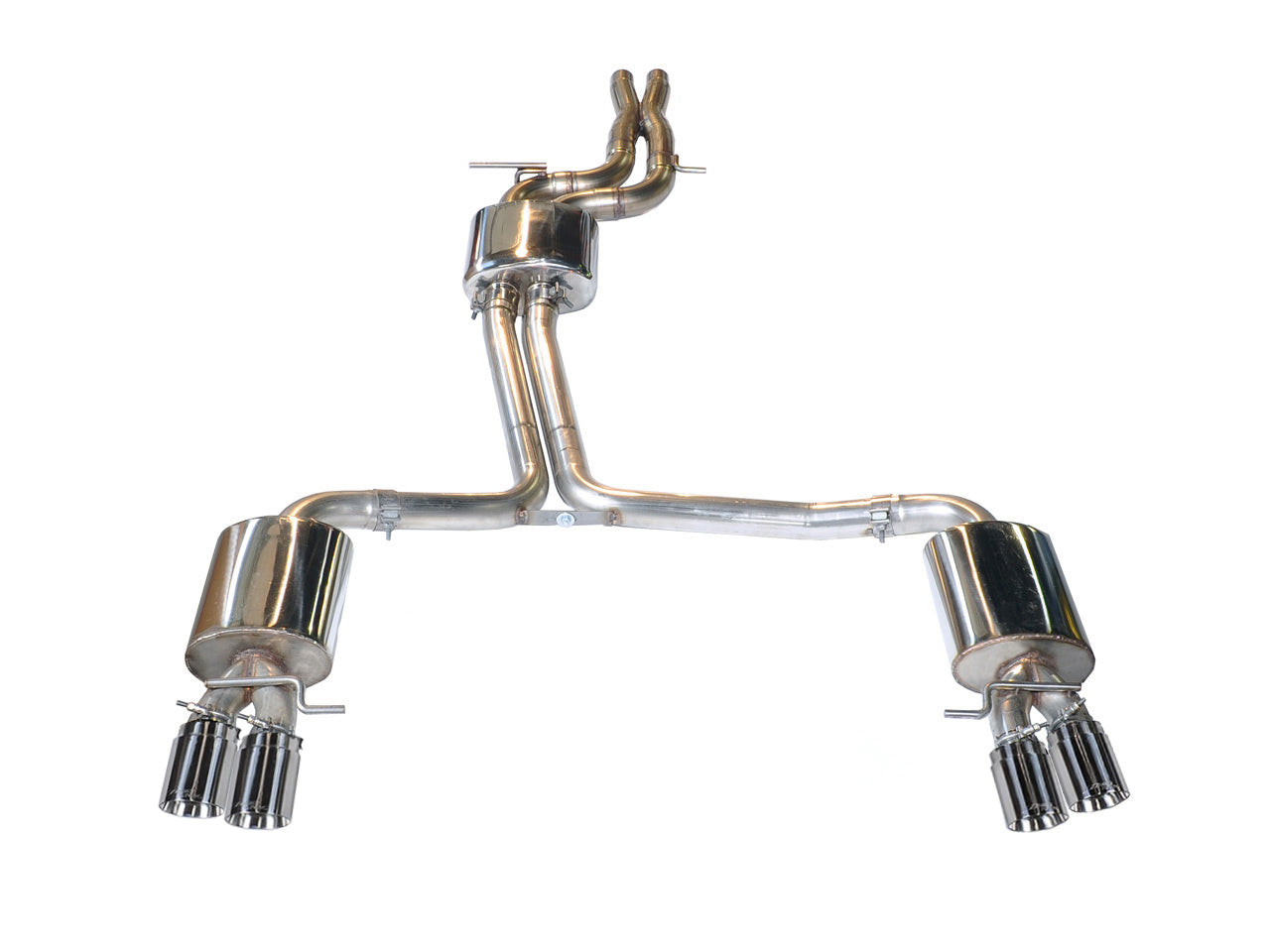 AWE Tuning Touring Edition Exhaust for Audi S5 3.0T - Chrome Silver Tips (102mm) (3010-42030)