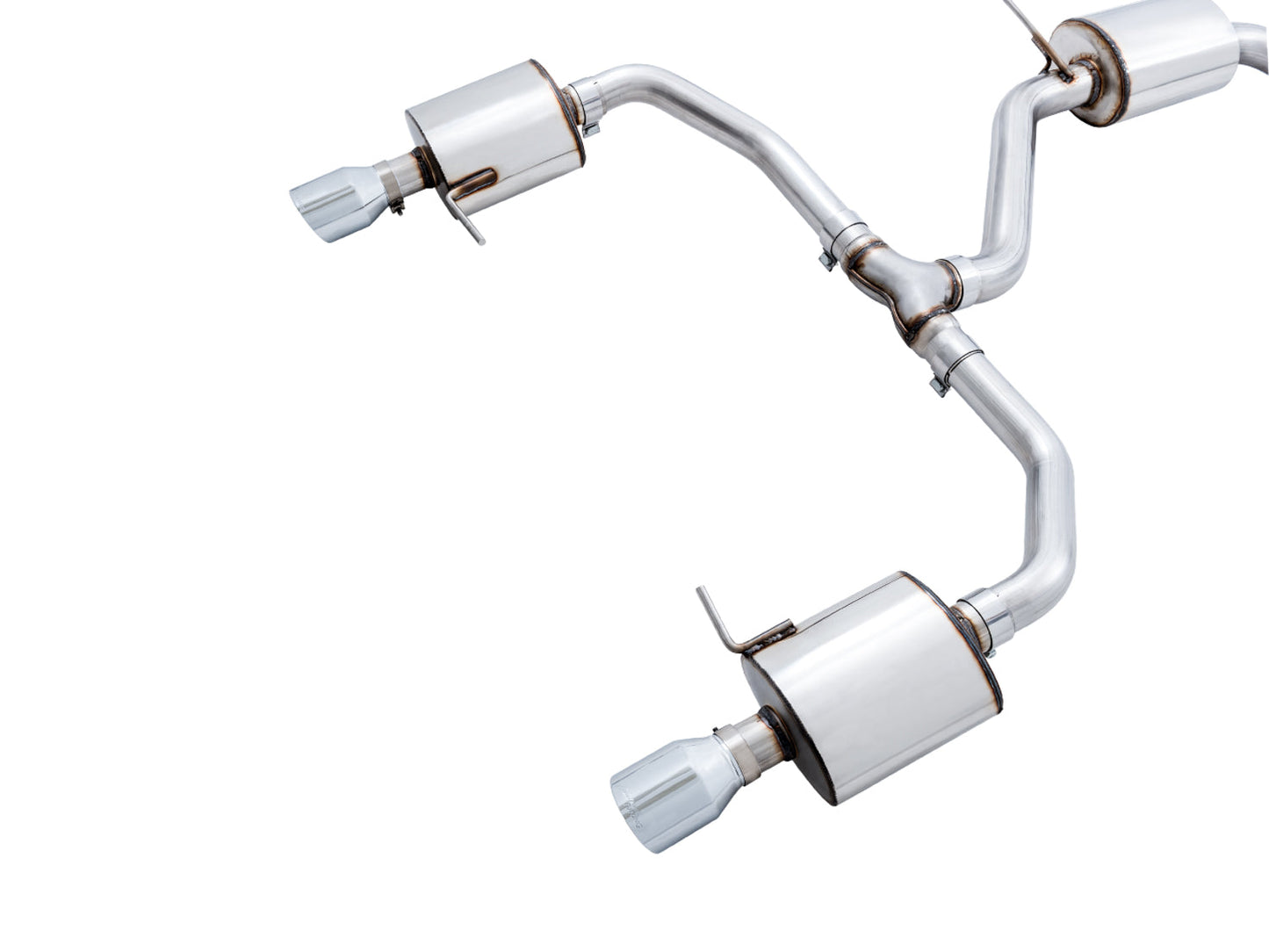 AWE Tuning Touring Edition Exhaust for MK7 Jetta GLI w/ High Flow Downpipe (not included) - Chrome Silver Tips (3015-22070)