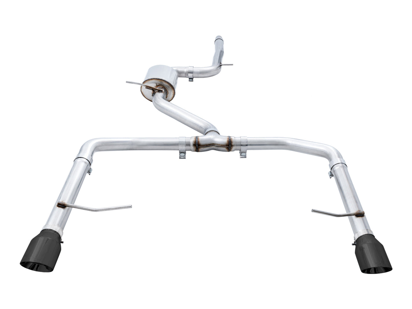 AWE Tuning Track Edition Exhaust - Resonated - for MK7 Jetta GLI w/ High Flow Downpipe (not included) - Diamond Black Tips (3015-23060)