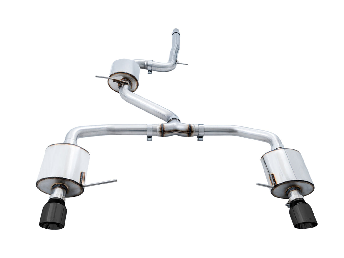 AWE Tuning Touring Edition Exhaust for MK7 Jetta GLI w/ High Flow Downpipe (not included) - Diamond Black Tips (3015-23062)