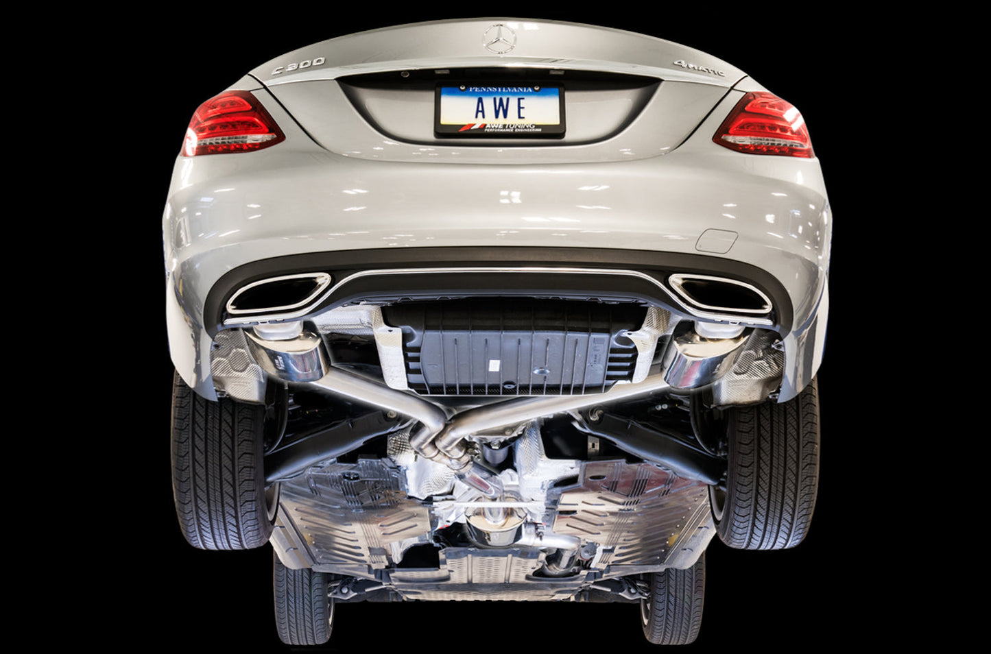AWE Tuning Touring Edition Exhaust for Mercedes-Benz W205 C300 (3015-31014)