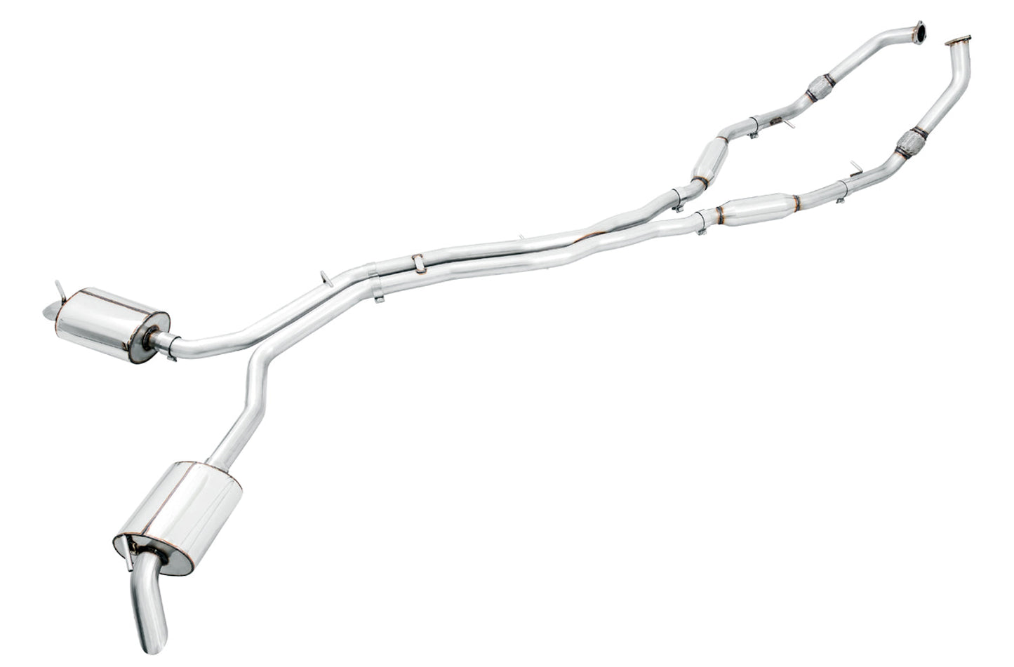 AWE Tuning Touring Edition Exhaust for Audi B9 SQ5 - Resonated - No Tips (Turn Downs) (3015-31016)