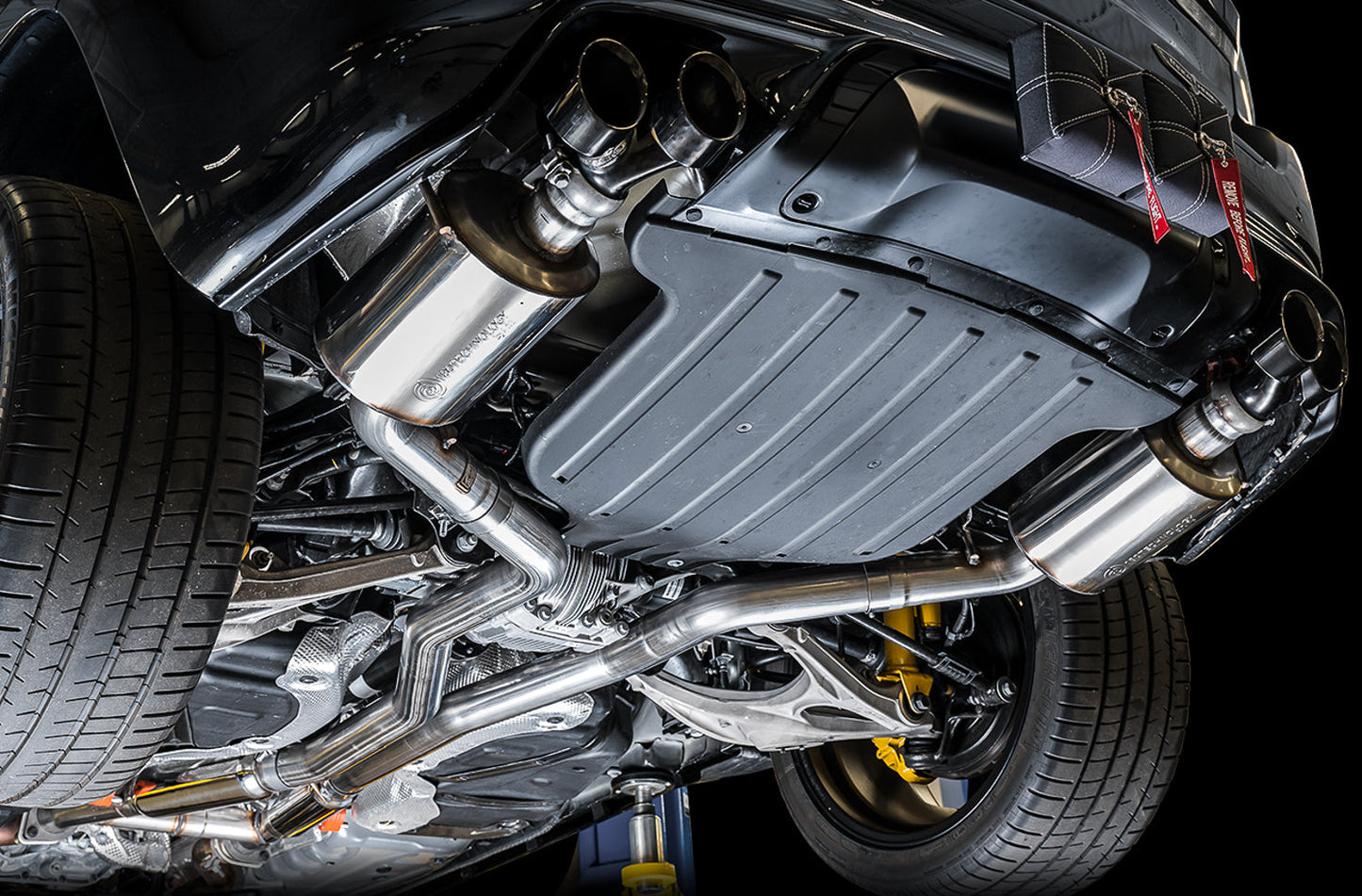 AWE Tuning Touring Edition Exhaust for Jeep Grand Cherokee SRT and Trackhawk - for use with stock tips (3015-31017)