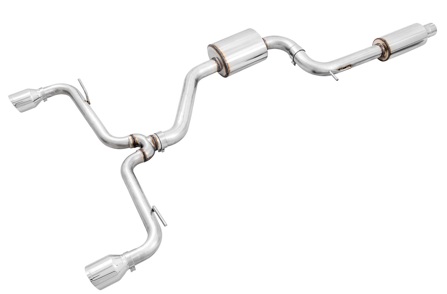 AWE Tuning Touring Edition Exhaust for VW MK7.5 GTI - Chrome Silver Tips (3015-32096)